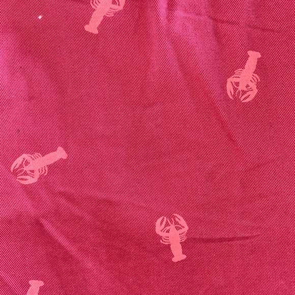 NEW Red Lobster Print Cotton Chino Shorts - Picture 9 of 9